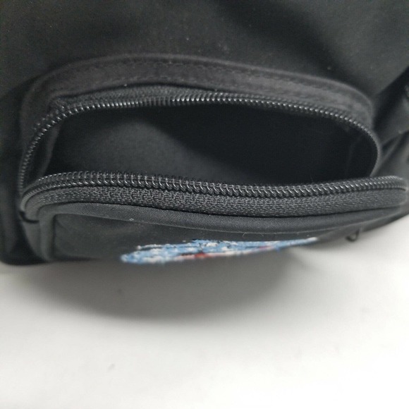 Disney Walt Disney World embroidered fanny pack waist bag black mickey magic - Picture 4 of 12